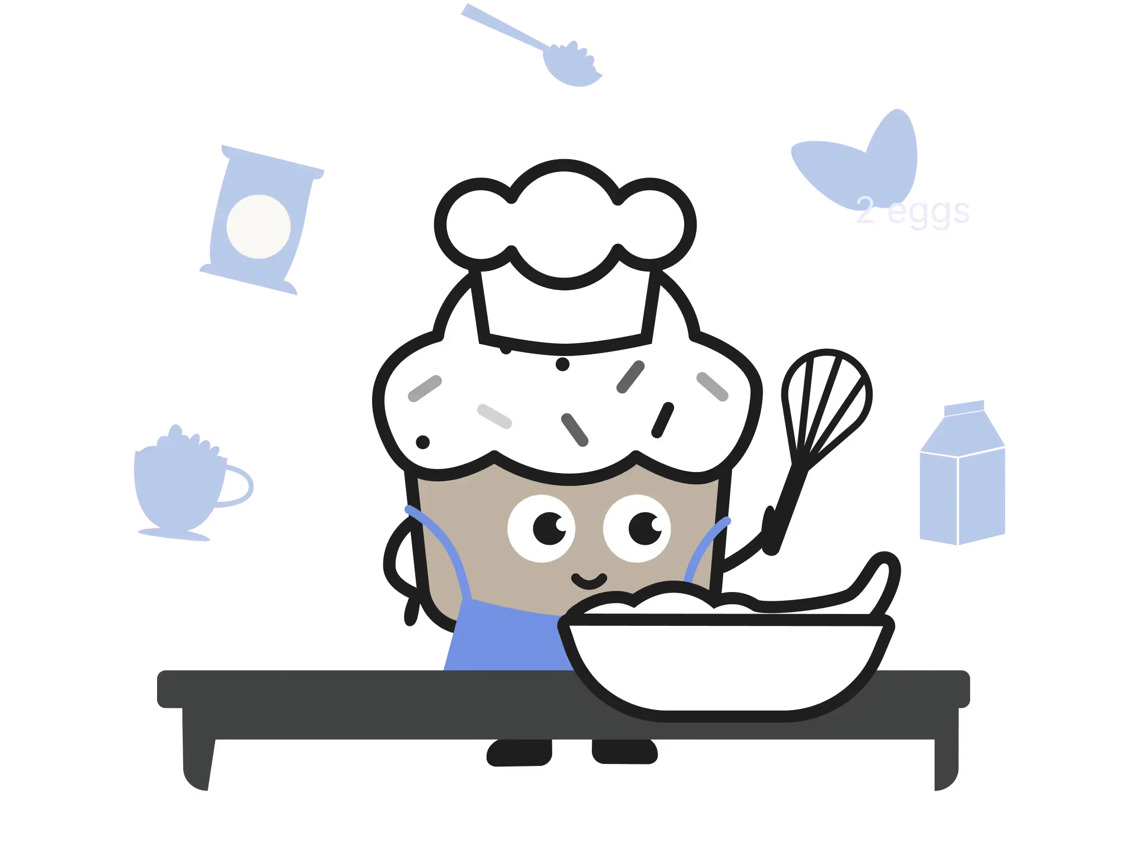 Illustrated character customizing a Cakewalk identity governance workflow