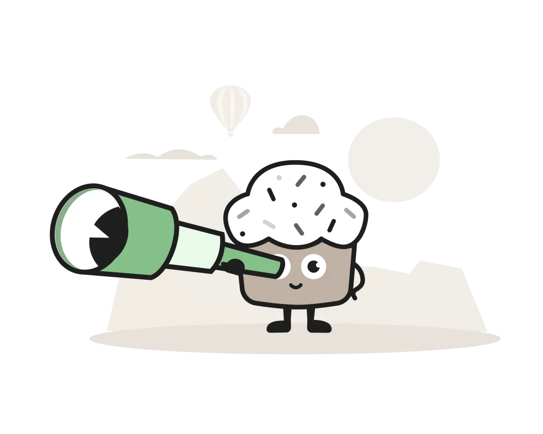 Searching illustration representing iterative thinking