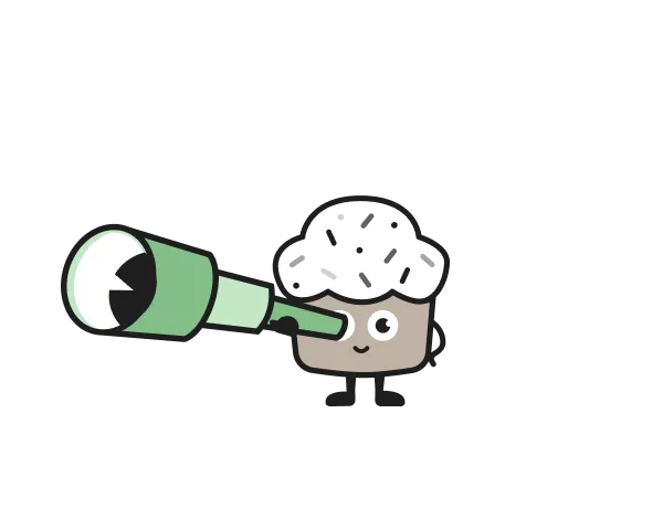 Illustration of a magnifying glass representing automated audits